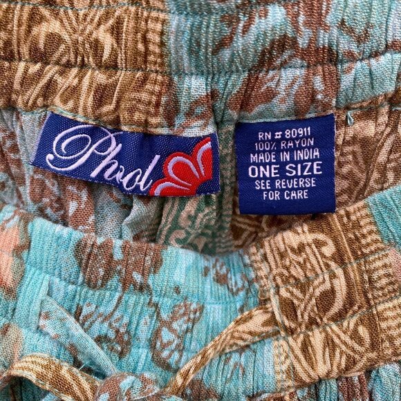 Vintage Phool Boho Rayon Maxi Skirt One Size - Picture 6 of 7